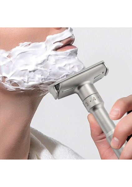 Erkek Güvenlik Jilet Düz Razor Erkekler Için Düz Razor Ayarlanabilir Yakın Tıraş Klasik Çift Edge Bıçak Bıçak Tıraş Seti (Yurt Dışından) fırsatları