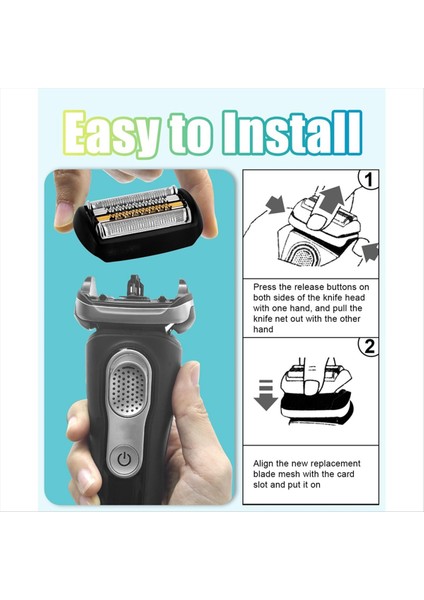 92B Braun 9 Serisi Folyo Tıraş Alınan 9040&#39;LAR, 9292CC, 9293S, 9295CC, 9296CC, 9297CC, 9299S Için (Yurt Dışından) fırsatları