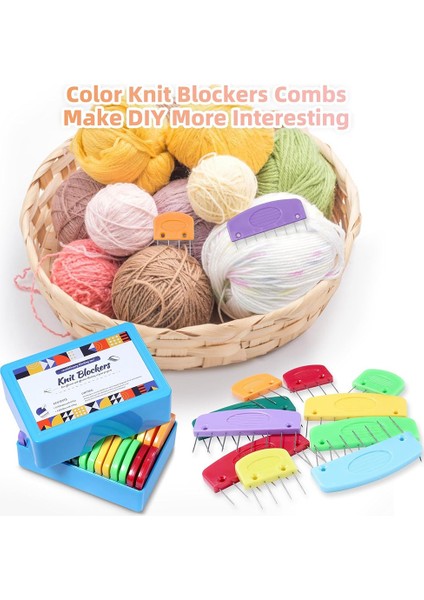 20 Adet Örgü Bloker Pimleri Taraklar, Renk Örgü Blokerler Engelleme Için Taraklar, Gökkuşağı Örgü Bloker Pinleri Engelleme Paspasları Engellemek Için (Yurt Dışından) indirimleri