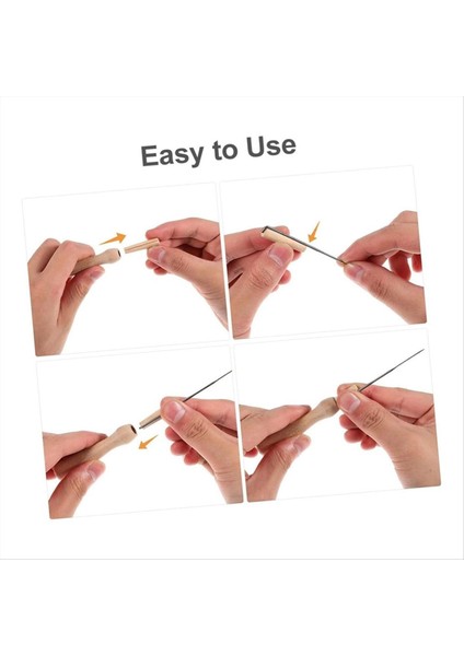 16PCS Poking Eğlenceli Aracı Keçe Iğneleri Kulplar Keçe Sapları Iğne Keçeleştirme Sapı Seti Zımba Deliği Ahşap Bileşeni (Yurt Dışından) fırsatları