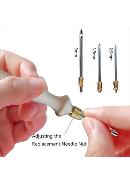 7pcs Yetişkinler Için Ayarlanabilir Yumruk Iğne Nakış Kiti - Araçlarla Tam Başlangıç ​​seti - Yumruk Iğnesi Için (Yurt Dışından) modelleri