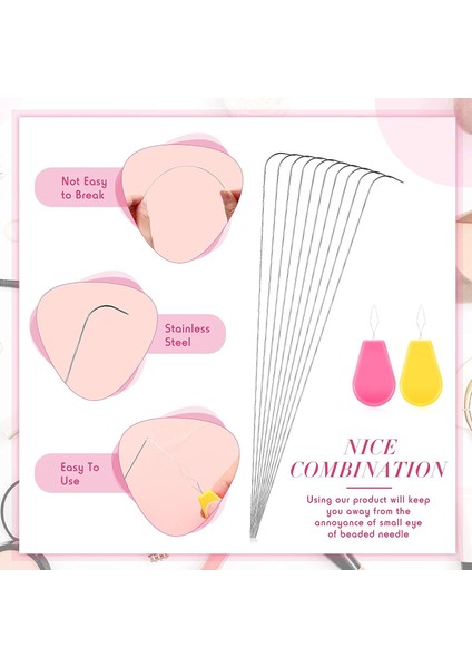 Boncuk Iğne ile Kavisli Boncuk Iğnesi, Boncuk Spinner Iğnesi Ipleme Alet Takı Için Boncuk Iğnesi Boncuk (Yurt Dışından) fırsatları