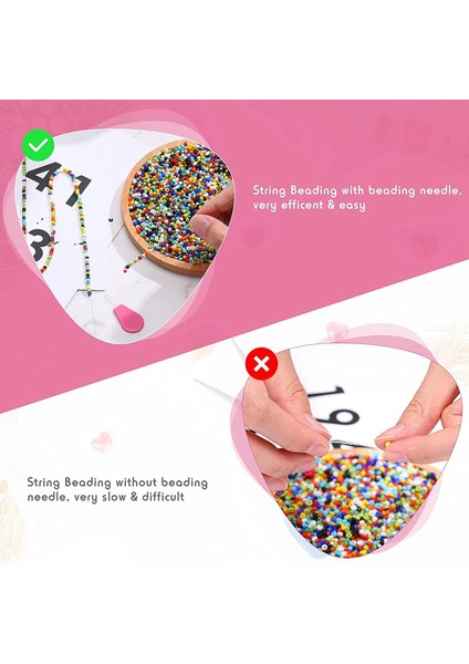 Boncuk Iğne ile Kavisli Boncuk Iğnesi, Boncuk Spinner Iğnesi Ipleme Alet Takı Için Boncuk Iğnesi Boncuk (Yurt Dışından) indirimleri