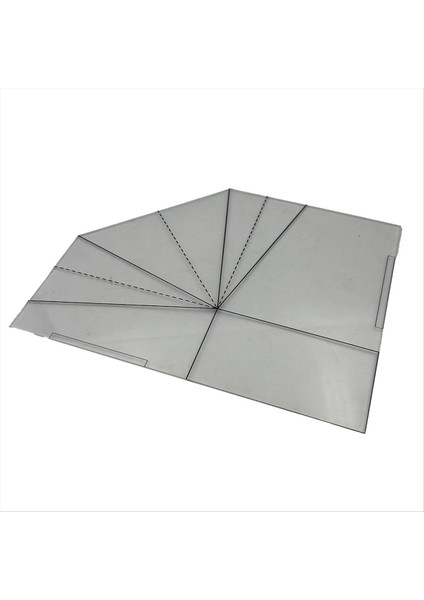 Katlanabilir Gıda Sepeti Dikme Şablonu Katlanabilir Gıda Sepeti Dikiş Cetvel Zemin Mat Çanta Cetvel 12INCH (Yurt Dışından)