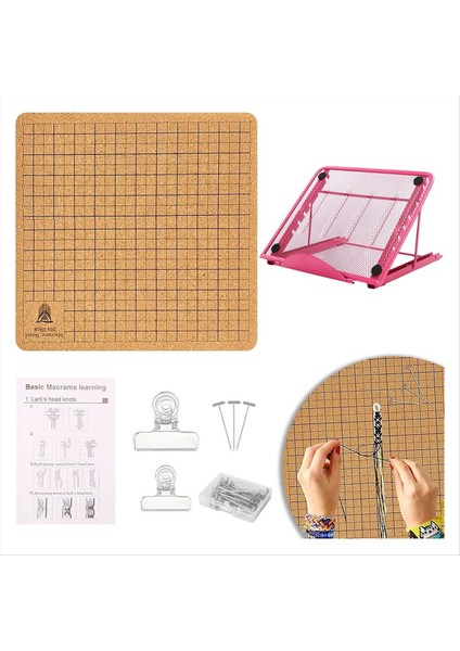 Dantel Plaka ve T-Pin Klipsli Metal Ayarlanabilir Braket, Örgülü Kordon Bilezikleri Için Teminat Yapım Aracı S. (Yurt Dışından)