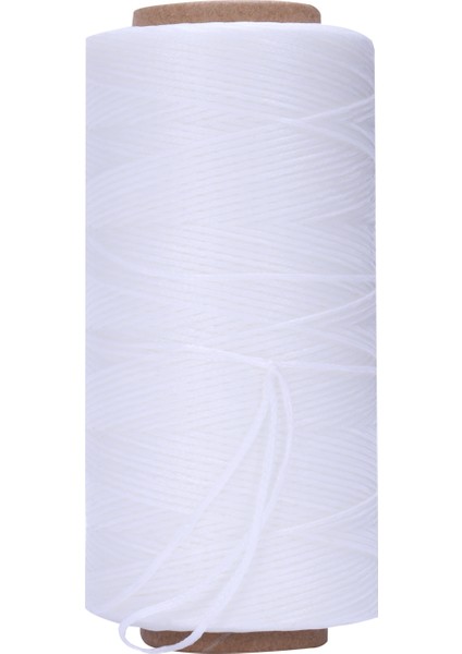 260M 150D 1mm Deri Dikiş Mumlu Balmumu Iplik El Iğne Kablosu Zanaat Diy Yeni Renk: Beyaz (Yurt Dışından)