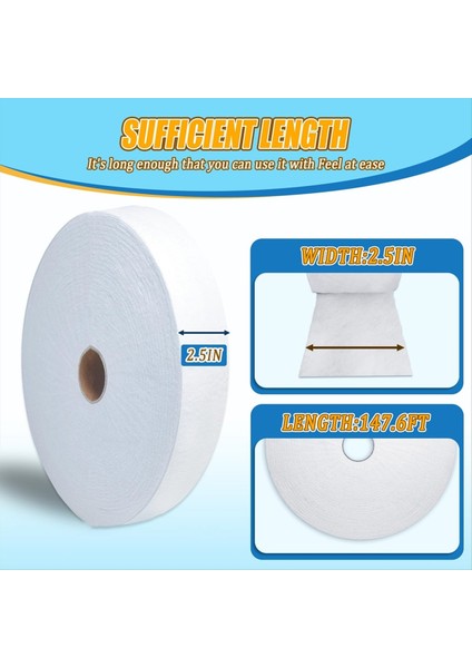 2 Rulo Kapitone Vuruş Ruloları Vuruş Şeridi 2.5 Inç Pamuklu Yorgan Vuruş, Esnek Vuruş Halı Için Toplam 50 Yarda Rulo (Yurt Dışından) fiyatları