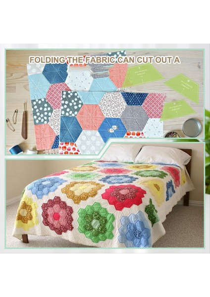 3 Pcs Yarı Hexagon Yakın Tablosu Akrik Yayrık Tablosu Cetren 8 9 10 Inç Yorgan Cetvelleri Kapitone ve Dikiş Için (Yurt Dışından) indirimleri