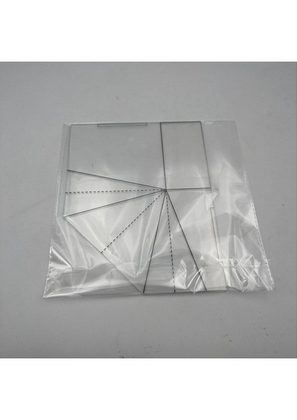 Katlanabilir Gıda Sepeti Dikme Şablonu Katlanabilir Gıda Sepeti Dikiş Cetvel Zemin Mat Çanta Cetvel 8inch (Yurt Dışından) fırsatları