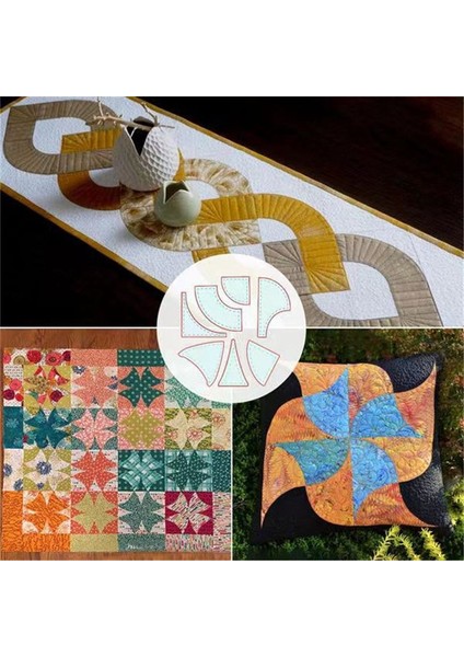 7pcs Masa Bayrağı Kapitone Cetvel Kiti Patchwork Cetvel Kapitone Araçları Akrilik Kapitone Şablonları Ev Diy Zanaat Yeniden Kullanılabilir (Yurt Dışından) modelleri