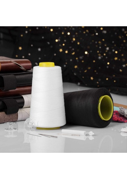 Dikiş Için Çok Amaçlı Siyah Iplik, Dikiş Makinesi Için Her Bir Makara Ipliği 3000 Metrelik Dikiş Dikiş Ipliği (Yurt Dışından) fırsatları