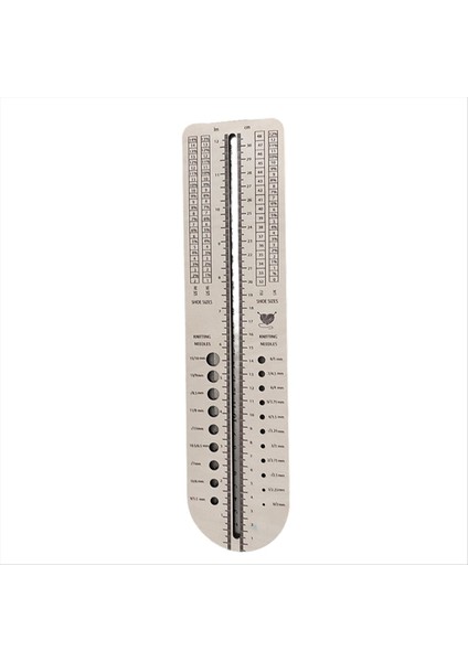Ahşap Çorap Örgü Örgü Iğne Göstergesi, Oval Dikdörtgen Iplik Sarma Kılavuzu Tahta Örgü Için Çok Fonksiyonlu Çorap Cetvel (Yurt Dışından)