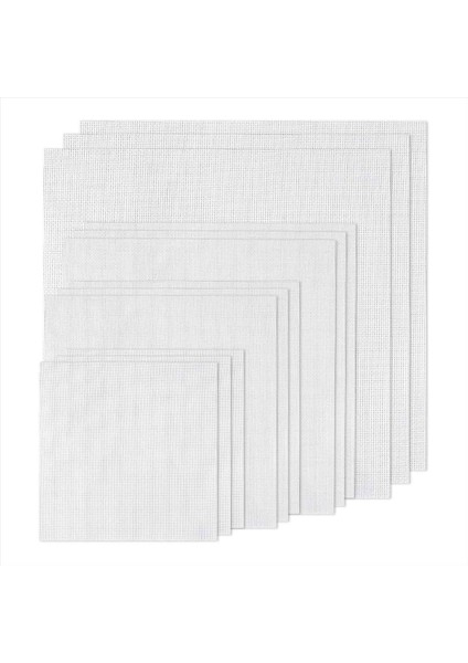 12 Pcs Aıda Kumaş 14 Sayı, 4 Boyutlar Zanaat Nakış Için Beyaz Kumaş, Nakış Yeni Başlayanlar Için Rezerv Bezi, Iğne Işi (Yurt Dışından)
