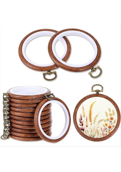 3 Inç Nakış Çemberleri, 12 Adet Nakış Çemberi Çerçevesi Dikiş, Zanaat, Dıy Asma Leri Için Dairesel Ahşap Çemberler (Yurt Dışından)