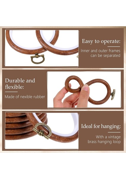 3 Inç Nakış Çemberleri, 12 Adet Nakış Çemberi Çerçevesi Dikiş, Zanaat, Dıy Asma Leri Için Dairesel Ahşap Çemberler (Yurt Dışından) fırsatları