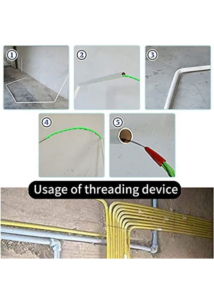 10M 33FT Balık Bandı Kablo Çektirme Kiti 4.5mm Pet Elektrik Kablo Çekme Duvar Teli Kılavuzu Cihaz Tahtimma (Yurt Dışından) indirimleri