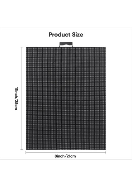 4 Pcs 14 Plastik Mesh Tuval Sayfası 14 Ct Plastik Aida Çapraz Dikiş Için Mücevher Organizatörü (11X8INCH) Siyah Yapmak Için (Yurt Dışından) modelleri