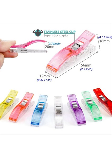 100 Pcs Büyük Dikiş Klipsleri Kumaş Klipsler Dikiş Lendini Dikiş Ideal Kapitone Malzemeleri Işçilik Aletleri Jumbo Yorgan Klipsleri (Yurt Dışından) modelleri