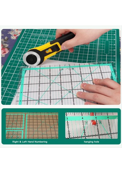 4pcs Square Quilting Cetvel (12.5/9.5/6/4.5inch) Dikiş Akrilik Cetvel Kayma Önleyici Cetvel Diy Kapitone Araçları (Yurt Dışından) fırsatları