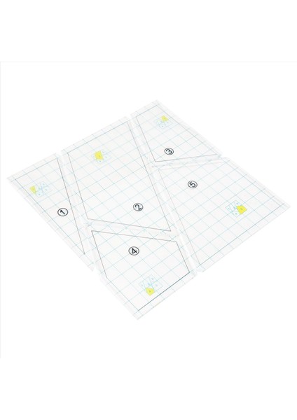 5 Adet Kapitone Şablon Set Dikiş Makinesi Cetvel Diy El Patchwork Kapitone Cetvel Yorgan Şablonları Kare Şablonlar (Yurt Dışından) fiyatları