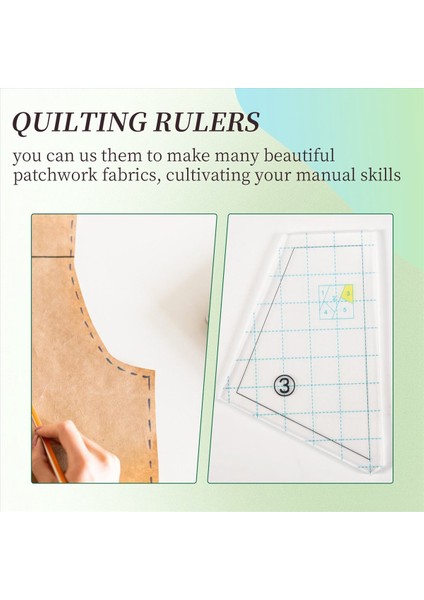 5 Adet Kapitone Şablon Set Dikiş Makinesi Cetvel Diy El Patchwork Kapitone Cetvel Yorgan Şablonları Kare Şablonlar (Yurt Dışından) indirimleri