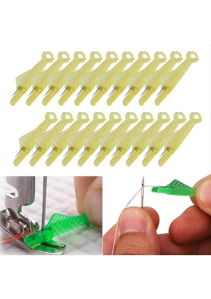Balık Ağız Dikiş Makinesi Iğnesi Threader, 2024 Yükseltme Otomatik Dikiş Iğnesi Iş Parçacığı, Sarı 100 Pcs (Yurt Dışından) fiyatları