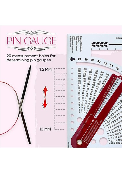 Örgü Gösterge Dönüştürücü - Örme Dikiş Hesap Makinesi ve Çerçeve Cetvelini Sayma, Kazak Örme Için Örgü Araçları (Yurt Dışından) fiyatları