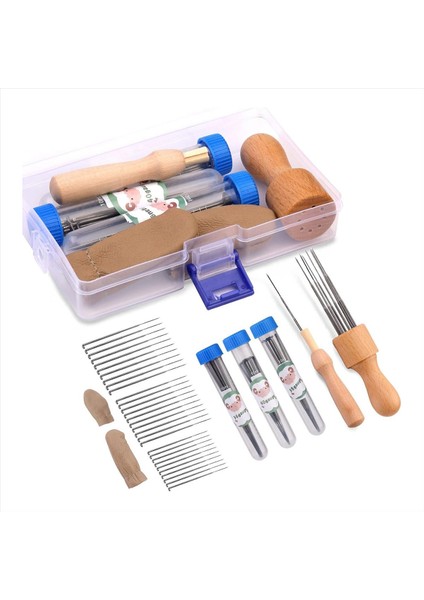 Yün Keçe Iğnesi Aletleri, 3 Boyutta Keçe Iğneleri Olan Yün Keçeli Alet Kiti ve Iğne Için 1/8 Iğne Ahşap Sap (Yurt Dışından)