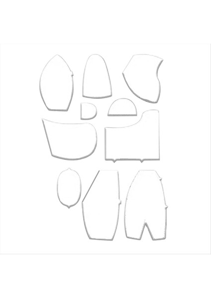 Hafıza Ayı Şablon Cetveli Seti, 10 Pcs Hafıza Ayı Şablonu Cetvel Seti 15 Inç Ayı Şablonu Için Uygun (Yurt Dışından) fiyatları