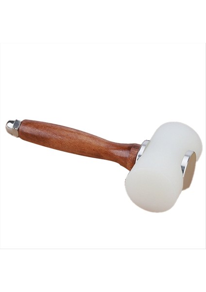 Naylon Deri Oyma Çekiç El Yapımı Deri Alet Sessiz Çift Kafa Kütük Alüminyum Alaşım Sap Perküsyon (Yurt Dışından)