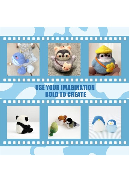 Yün Keçe Iğnesi Aletleri, 3 Boyutta Keçe Iğneleri Olan Yün Keçeli Alet Kiti ve Iğne Için 1/8 Iğne Ahşap Sap (Yurt Dışından) modelleri