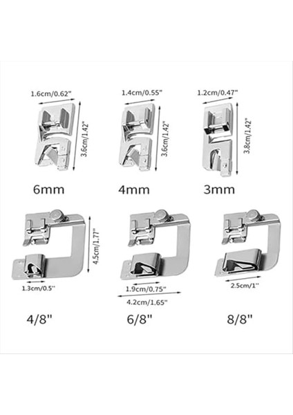 6 Parçalı Hemming Ayakları-Şarkıcı, Kardeş, Babylock, Euro-Pro, Için Hemming Ayağı Seti (Yurt Dışından) modelleri