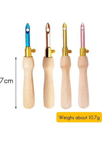 4pcs Yumruk Iğne Nakış Kiti Ahşap Iplik Yumruk Iğne Tığ Işi Kalem Diy Zanaat Dikiş Aplike Dikiş Aracı (Yurt Dışından) fiyatları