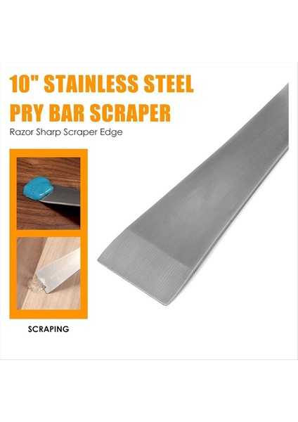 Woodworker&#39;ın Çok Amaçlı Sihri, 10 Inç Paslanmaz Çelik Çarp Barscraper, 3&#39;ü 1 Ahşap Işleme Aracı - Kesme, Vurma Için (Yurt Dışından) fiyatları