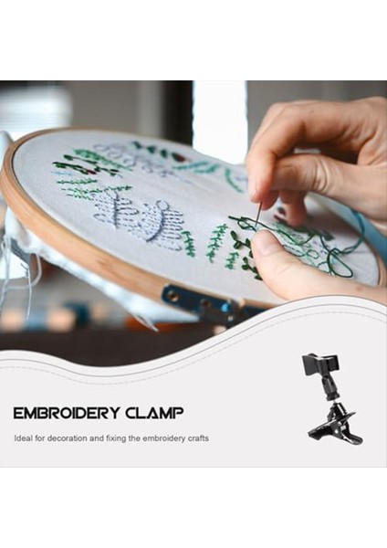 2pcs Nakış Çember Tutucu, Ayarlanabilir Plastik Çember Stand Çapraz Dikiş Çerçevesi Için Çapraz Dikiş Klipsi Masa Kelepçesi (Yurt Dışından) fırsatları