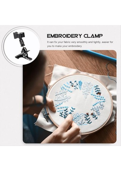 2pcs Nakış Çember Tutucu, Ayarlanabilir Plastik Çember Stand Çapraz Dikiş Çerçevesi Için Çapraz Dikiş Klipsi Masa Kelepçesi (Yurt Dışından) indirimleri