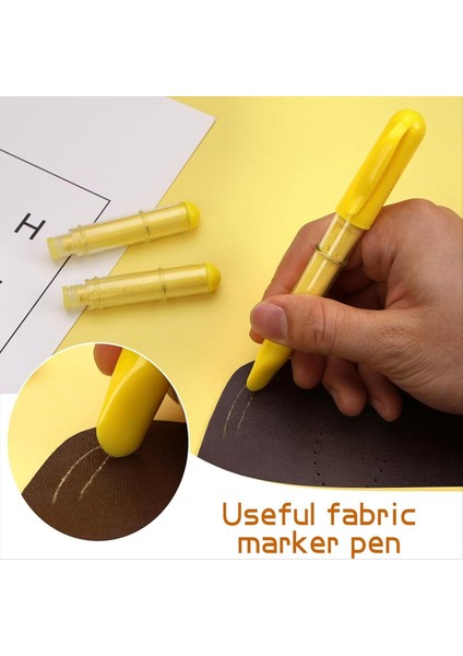 Kumaş Tebeşir Işaretleri, Kapitone ve Dikiş Için Doldurulabilir Tebeşir Kalemleri, Kapitone Tebeşir Işareti, Dikiş Tebeşir (Sarı, B) (Yurt Dışından) modelleri
