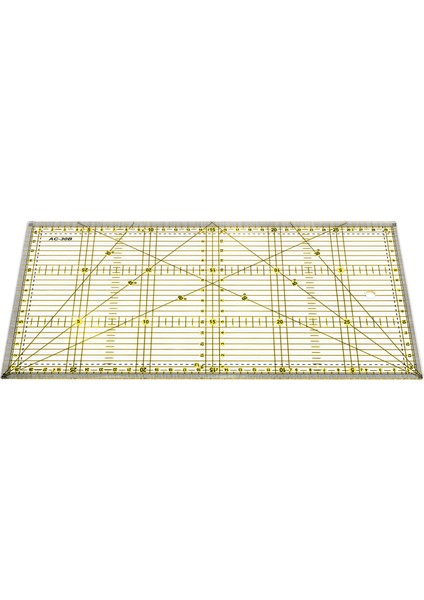 Kesme Cetveli Çok Amaçlı Patchwork Kumaş Yorgan Hükümdarı Dıy Giysi Tasarımı Çizim Kesme Araç Cetveli Dikiş Mat Kitleri 30 x 15CM (Yurt Dışından) fiyatları