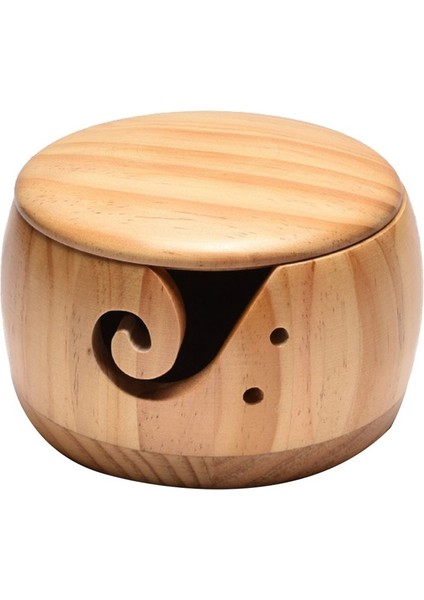 Ahşap Iplik Kase, Tığ Işi Iplik Iplik Kabı Tutucu El Yapımı Iplik Depolama Kabı, Açık Ahşap (Yurt Dışından)