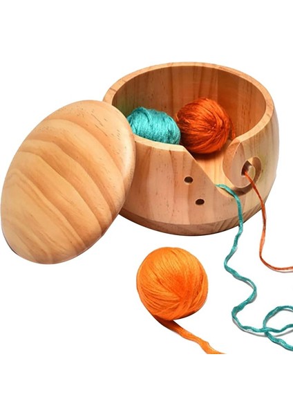 Ahşap Iplik Kase, Tığ Işi Iplik Iplik Kabı Tutucu El Yapımı Iplik Depolama Kabı, Açık Ahşap (Yurt Dışından) fiyatları