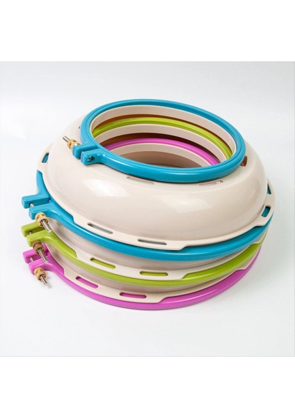 Yuvarlak Nakış Tenceresi Çift Katman Abs Plastik Nakış Çerçevesi Dıy Aksesuarları Nakış Çemberleri (Yurt Dışından) fırsatları