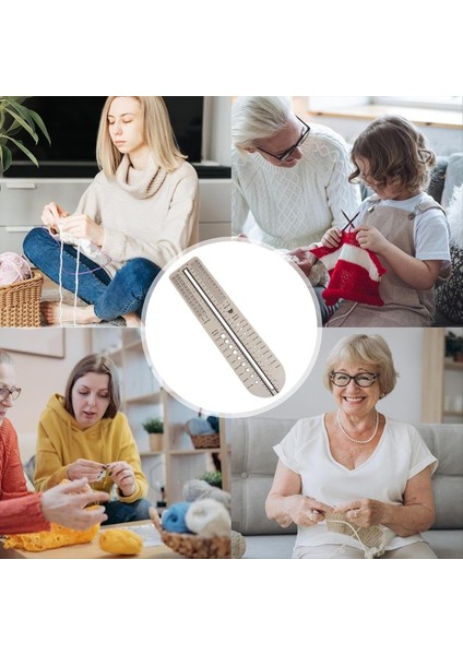 Yeni Başlayanlar Için Hafif Boyutlandırma Cetvelini Dikmek Için Örgü Için Ahşap Çok Fonksiyonlu Çorap Cetvel (Yurt Dışından) modelleri