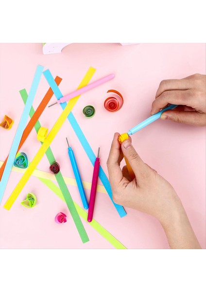 12 Adet Kağıt Quilling Aletleri Yuvalı Kit Yuvarlanma Kıvırma Quilling Iğne Kalemi Kağıt Quilling Kalem Hacim Kıvırma Kalemi (Yurt Dışından) modelleri