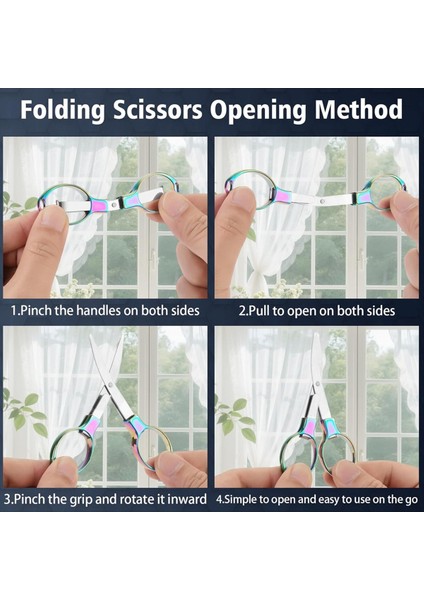 3 Parçalı Rozet Scissss 3 Anahtar, Güvenli Katlanabilir Cep Seyahat Küçük Makas, Seyahat, Ofis, El Sanatları C (Yurt Dışından) fırsatları