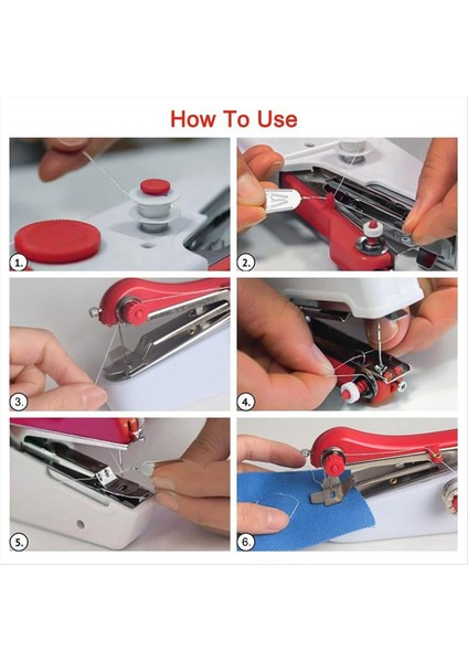 El Dikiş Makinesi, Yeni Başlayanlar ve Yetişkinler Için Hızlı Dikişli Taşınabilir Elektrikli Mini Dikiş Makinesi Dikiş Için (Yurt Dışından) fiyatları