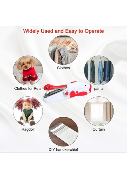 El Dikiş Makinesi, Yeni Başlayanlar ve Yetişkinler Için Hızlı Dikişli Taşınabilir Elektrikli Mini Dikiş Makinesi Dikiş Için (Yurt Dışından) indirimleri