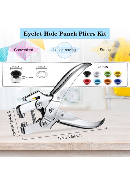 3/16 Inç Grommet Alet Kiti Grommet Gromme Pensier Set Eöz Incel Delik Kaynakları Plıers Gerçekler Için Groust Gözleşmeleri Çantalar (Yurt Dışından) fiyatları