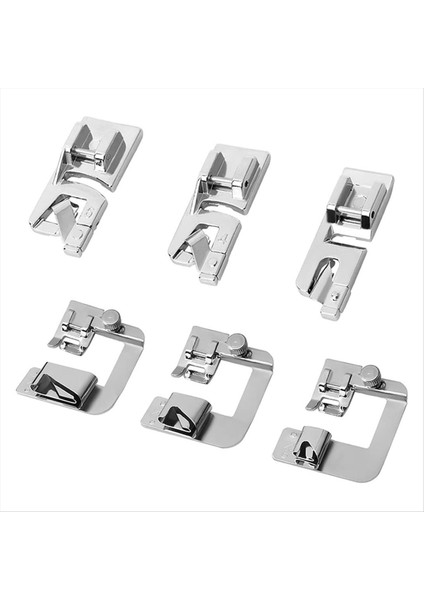 Şarkıcı, Kardeş, Janome Için Havalandırılmış Hemmer Presser Ayak Dikiş Için 6 Pc Haddelenmiş Hem Presser Ayağı, Hemming Ayak Kiti (Yurt Dışından)