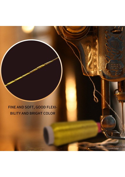 Bilgisayar Çapraz Dikiş Nakış Iplikleri 3000M Dikiş Iplik Çizgisi Tekstil Metalik Iplik Dokuma Nakış Çizgisi Altın (Yurt Dışından) modelleri