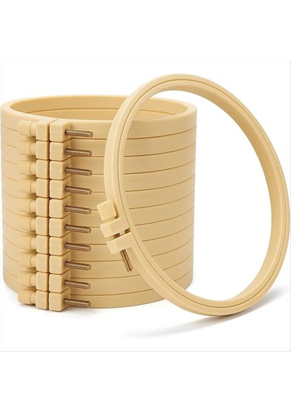 12 Adet 6 Inç Nakış Çemberi Seti, Iğne Işi, Dikiş ve Süs Zanaat Için Yuvarlak Çapraz Dikiş Çemberleri, Dıy Projeleri Için (Yurt Dışından)